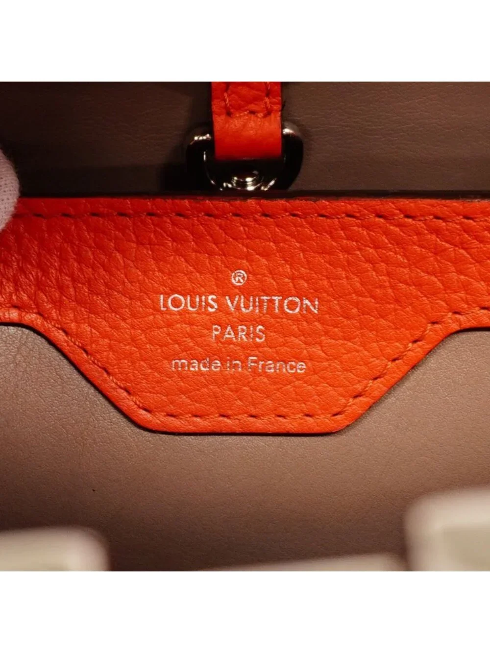 Louis Vuitton Handbag Taurillon Capucines BB Red 2-Way